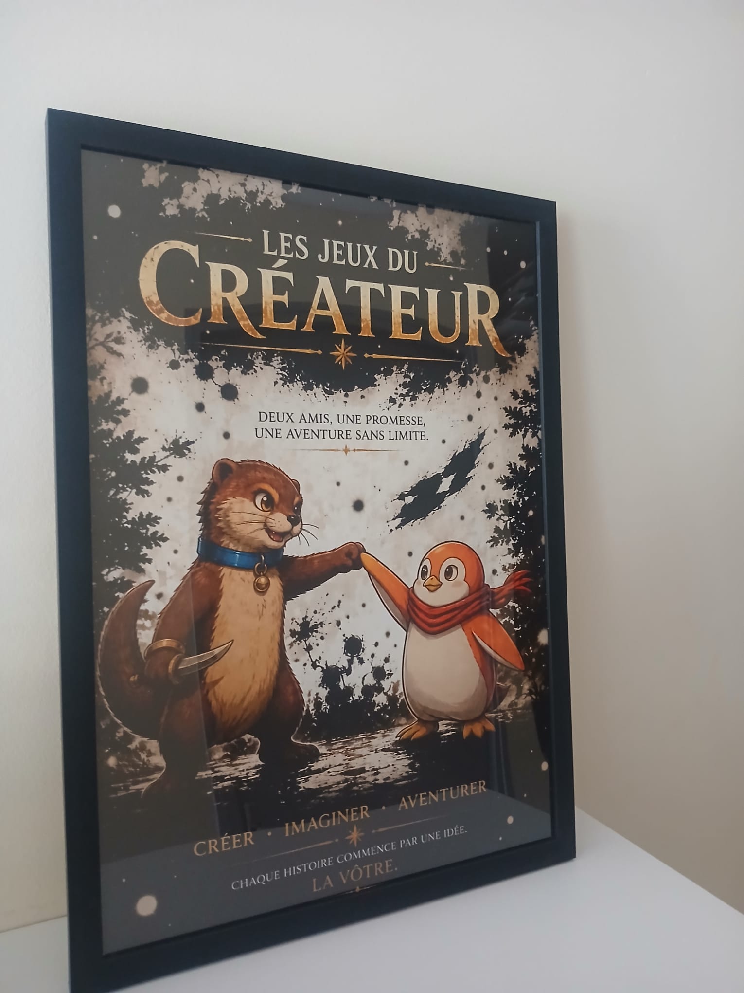 Poster de Kris et David (avec Cadre)